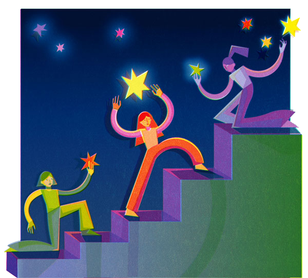 Illustration about creative growth and teamwork for de Gemeente Zwolle